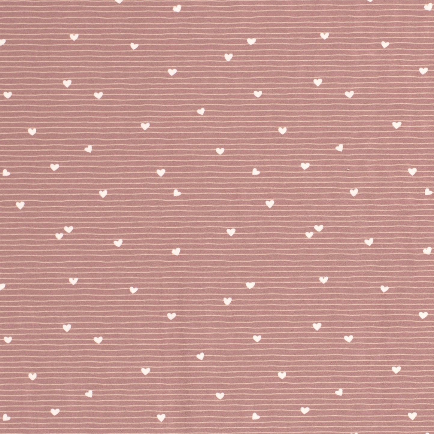 Jersey Baumwolle Herzen Lavendel