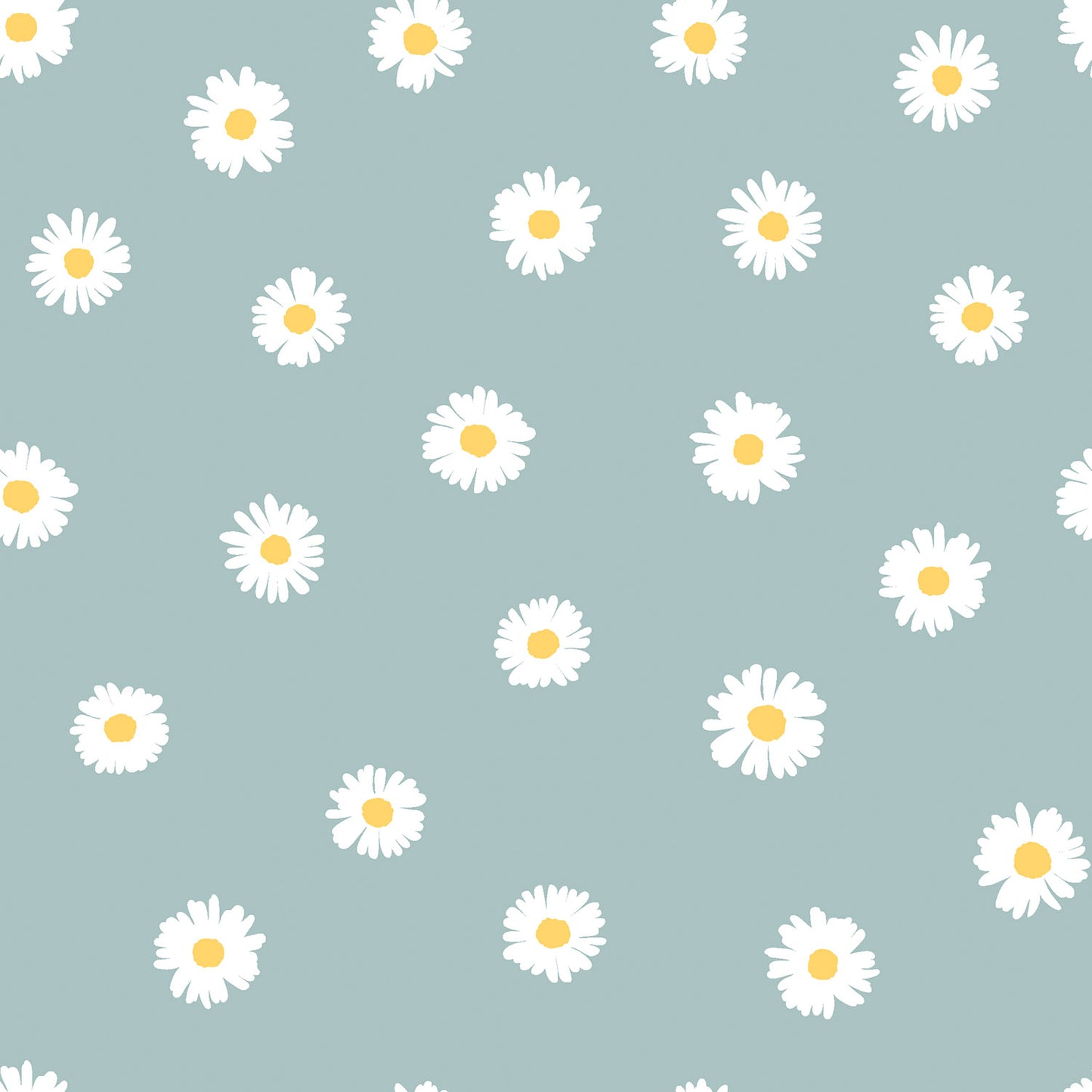 RIB Jersey Stoff Bedruckt Blumen Babyblau