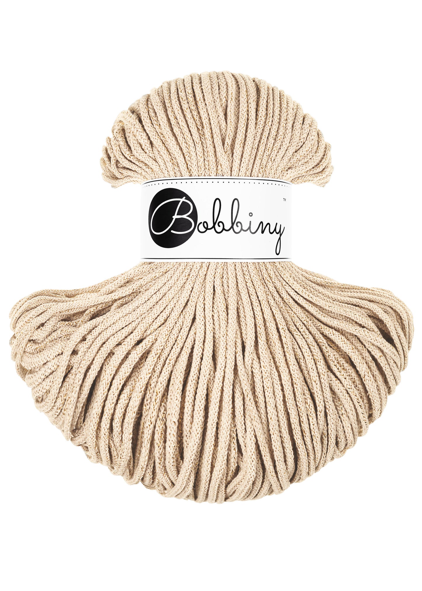 Golden Warm Beige / Flechtkordel 3MM 100M