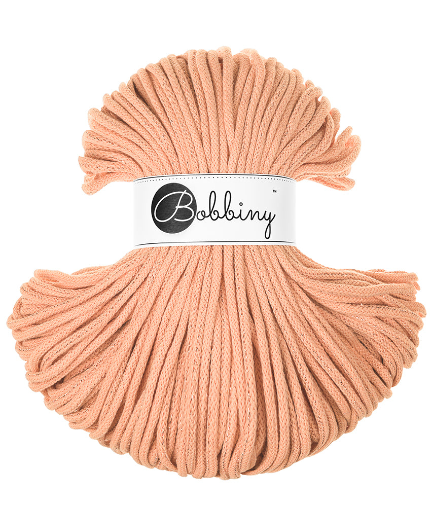 Unicolor Peach / Flechtkordel 5MM 100M