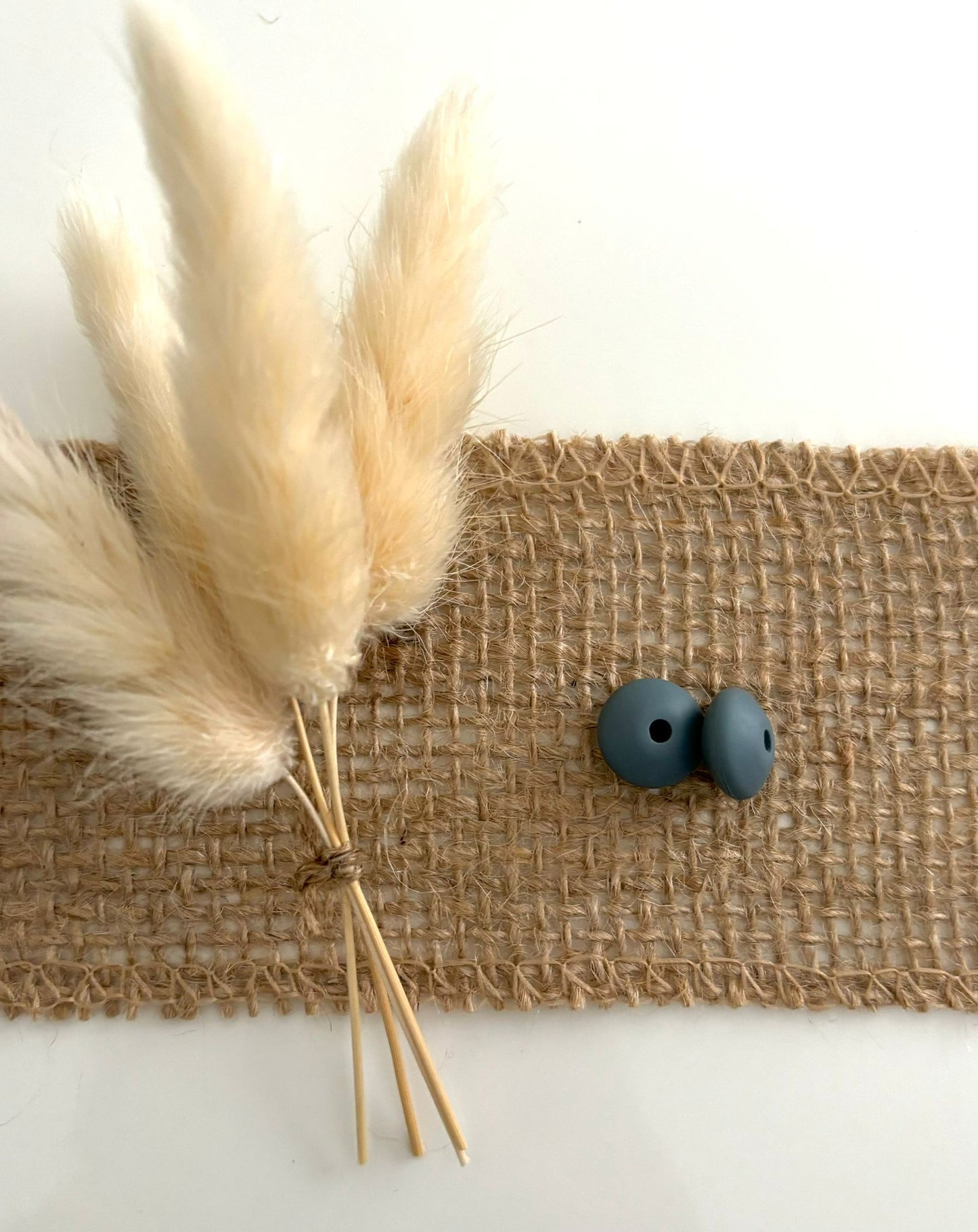 Linsenperle dunkel grau