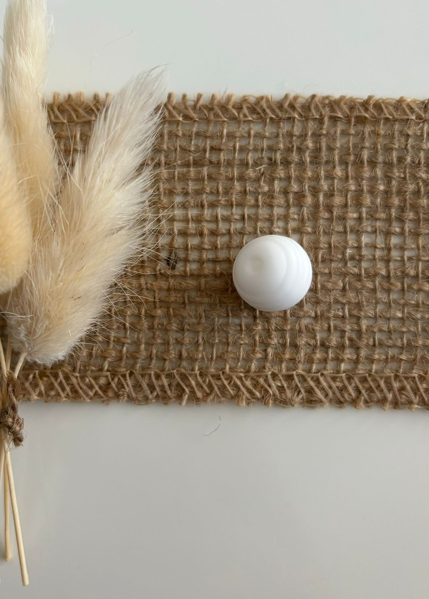 Rillenperle weiss 15mm