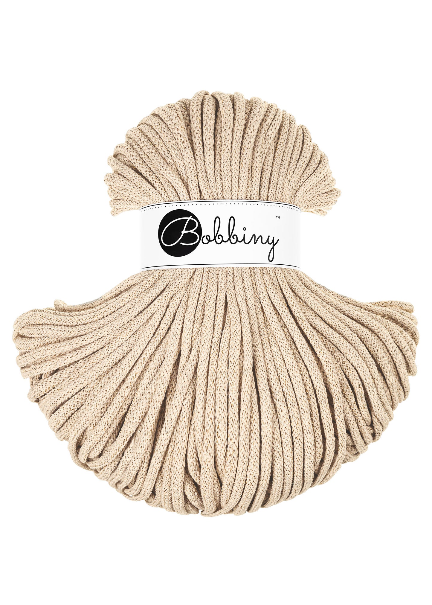 Golden Warm Beige / Flechtkordel 5MM 100M